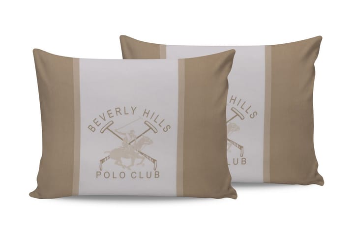 Tyynyliina Beverly Hills Polo Club 50x70 cm 2-pak - Kerma/Valkoinen - Kodintekstiilit - Vuodevaatteet