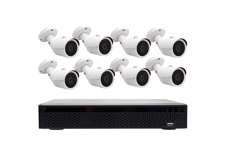 Valvontakamerapaketti T-Cam DVR 5008 HD 8 kameralla Valkoine - T-cam - Kotitalous - Älykoti - Valvonta & turvallisuus - Valvontajärjestelmä