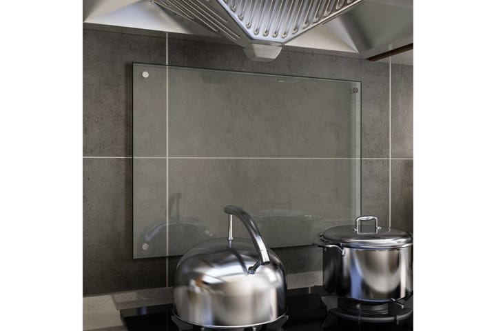 Keittiön roiskesuoja läpinäkyvä 70x50 cm karkaistu lasi - Läpinäkyvä - Talo & remontointi - Ilmastointi - Tuuletin