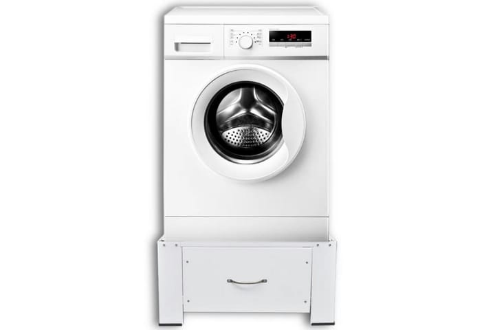 Pesukoneen Teline Laatikolla Valkoinen - Valkoinen - Kotitalous - Kodinkoneet - Pyykinpesukoneet - Edestä täytettävä pyykinpesukone
