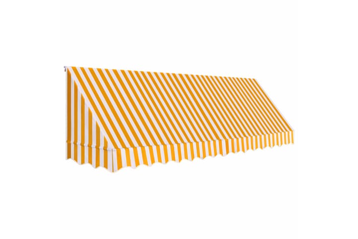 Bistromarkiisi 400x120 cm oranssi ja valkoinen - Oranssi - Kotitalous - Siivous & vaatehuolto - Lajittelu & jätehuolto