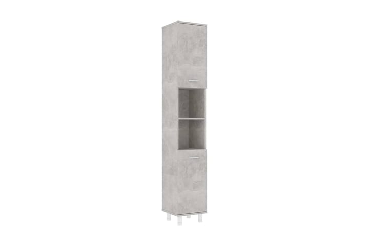 Kylpyhuonekaappi betoninharmaa 30x30x179 cm lastulevy - Harmaa - Kylpyhuone - Kylpyhuonekalusteet - Seinäkaapit & korkeat kaapit