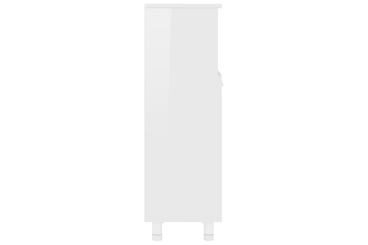 Kylpyhuonekaappi korkeakiilto valkoinen 30x30x95 cm - Valkoinen - Kylpyhuone - Kylpyhuonekalusteet - Kylpyhuonekaapit