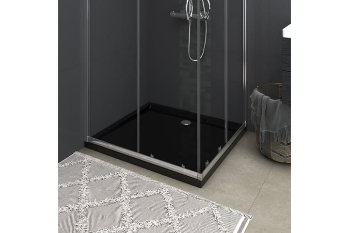 Suihkualusta suorakaide ABS musta 80x90 cm - Musta - Kylpyhuone - Kylpyhuonetarvikkeet - Muuta