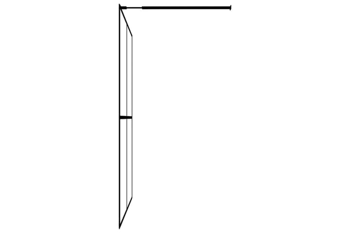 Walk-in suihkun seinäke karkaistu lasi 80x195 cm - Valkoinen - Kylpyhuone - Suihkukalusteet - Suihkuseinät