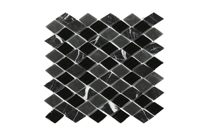 Kristallimosaiikki Black and Grey Mix 28X30 - Seinälaatat & Lattialaatat - Mosaiikki - Kristallimosaiikki