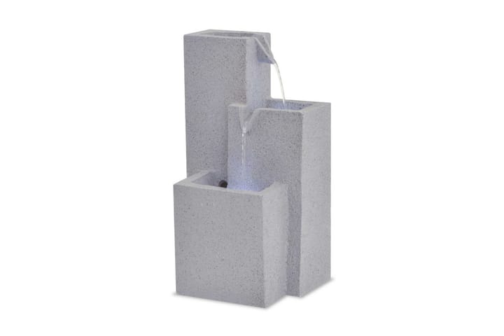 Sisätilan suihkulähde LED-valolla polyresiini - Harmaa - Talo & remontointi - Keittiö & kylpyhuone - Kylpyhuone - Suihkut - Suihkupää