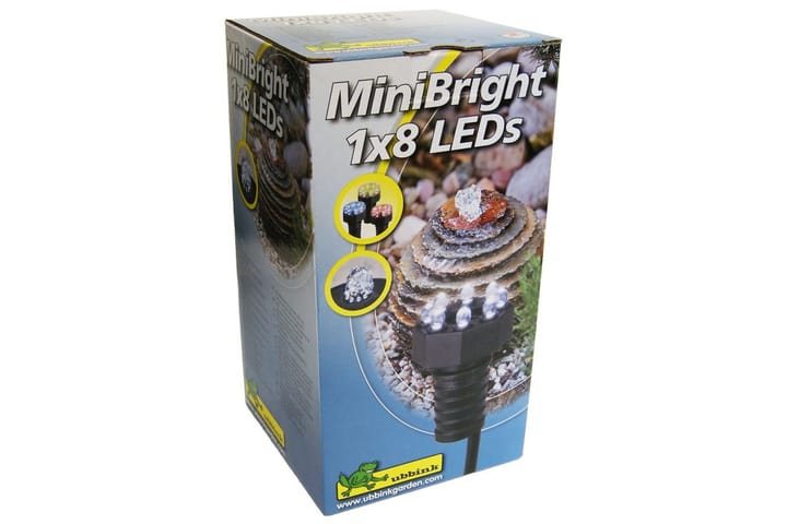 Ubbink Vedenalainen lampivalo MiniBright 1x8 LED - Musta - Piha & ulkoaltaat - Piha-alue - Puutarhakoristeet & pihatarvikkeet - Lampi & suihkulähde - Vedenalainen valaistus