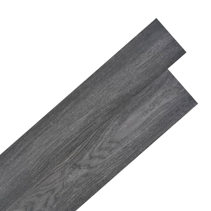 Itsekiinnittyvä PVC Lattialankku 5,02m² 2mm Musta & - Musta - Talo & remontointi - Rakentaminen - Lattiat & seinät & katot - Lattia
