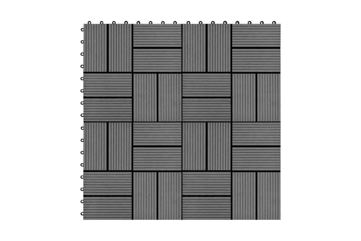 Lattialaatat 22 kpl 30x30cm 2m² puukomposiitti harmaa - Harmaa - Talo & remontointi - Rakentaminen - Lattiat & seinät & katot - Lattia