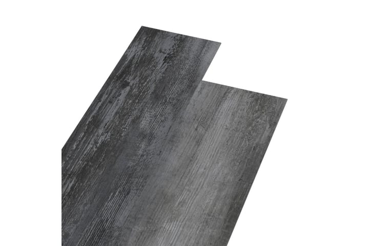 PVC-lattialankut 5,02m² 2mm itseliimautuva kiiltävä harmaa