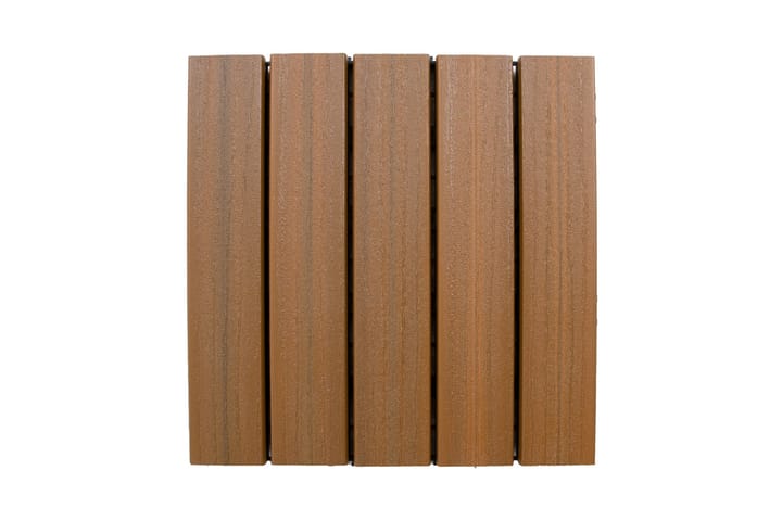 Terassilevy 30x30x2,2 cm Ruskea - Puutarhakalusteet - Parveke - Parvekkeen lattia - Ritilä parvekkeelle