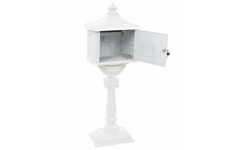 Postilaatikko pylväsmalli alumiini ruostumaton valkoinen - Valkoinen - Piha & ulkoaltaat - Piha-alue - Puutarhakoristeet & pihatarvikkeet - Postilaatikot - Postilaatikko