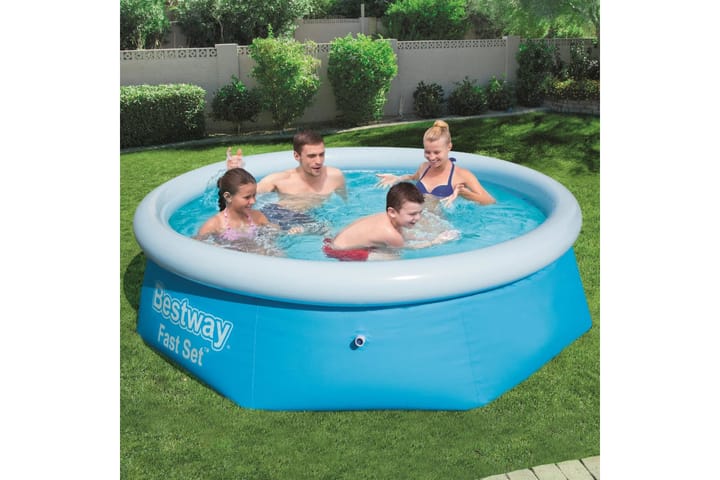 Bestway Fast Set täytettävä uima-allas pyöreä 244x66 cm - Piha & ulkoaltaat - Uima-allas, poreallas & sauna - Uima-allas - Ilmatäytteinen uima-allas & muoviallas