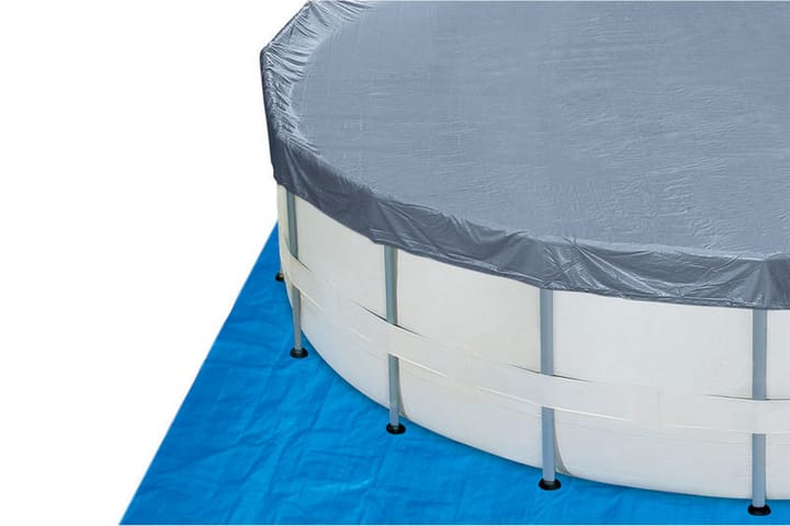 OUTTECH Premium FRAME Pool PVC/Teräs 488x122 cm Pyöreä - Piha & ulkoaltaat - Uima-allas, poreallas & sauna - Uima-allas - Maanpinta-allas