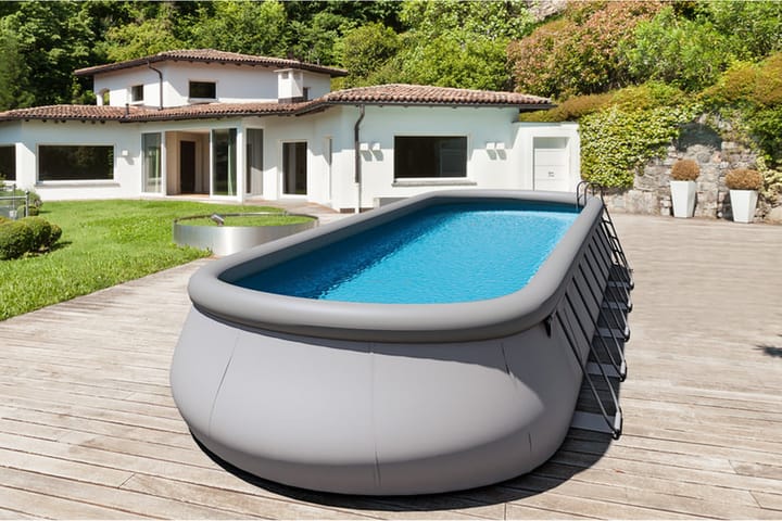 OUTTECH Premium Pool Teräs/PVC 975x366x122 cm Soikea - Piha & ulkoaltaat - Uima-allas, poreallas & sauna - Uima-allas - Maanpinta-allas