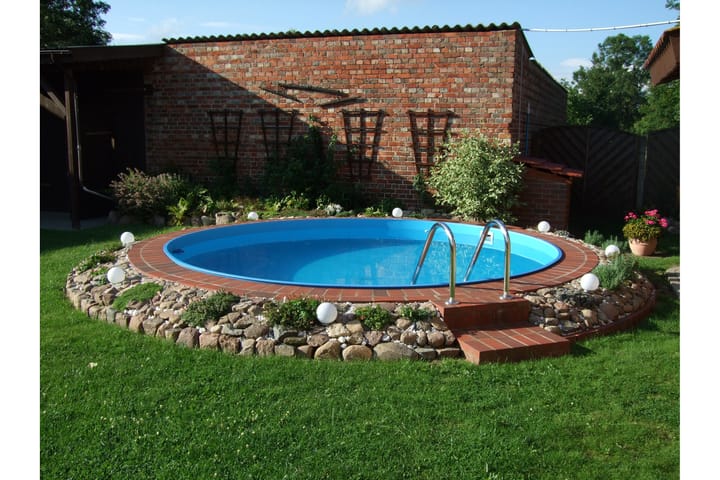 Terässeinäallas Premium Pyöreä 4,2x1,2m Upotettava - Planet Pool - Piha & ulkoaltaat - Uima-allas, poreallas & sauna - Uima-allas - Maanpinta-allas