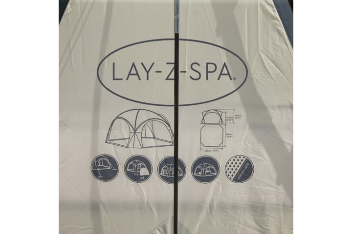 Bestway Lay-Z-Spa porealtaan kupoliteltta 390x390x255 cm - Piha & ulkoaltaat - Uima-allas, poreallas & sauna - Uima-allastarvikkeet & poreallastarvikkeet - Altaan suojaaminen - Uima-altaan katto
