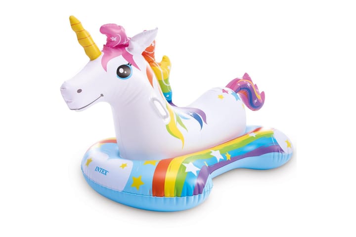 Intex Unicorn Ride-On 163x86 cm - Valkoinen - Piha & ulkoaltaat - Uima-allas, poreallas & sauna - Uima-allastarvikkeet & poreallastarvikkeet - Uima-allaslelut