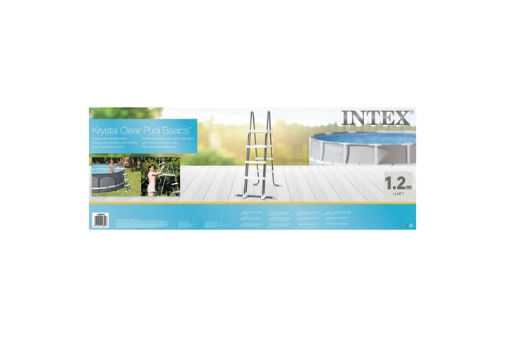 Intex 4-askelmaiset uima-altaan turvatikkaat 122 cm - Harmaa - Piha & ulkoaltaat - Uima-allas, poreallas & sauna - Uima-allastarvikkeet & poreallastarvikkeet - Uima-altaan portaat