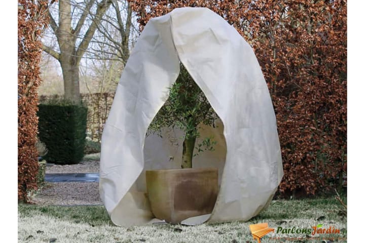 Nature Fleece talvipeite vetoketjulla 70 g/m² 3x2,5x2,5 m - Beige - Piha & ulkoaltaat - Viljely & puutarhanhoito - Kasvatus - Istutus & esikasvatus - Muoviverkko & puutarhaverkko