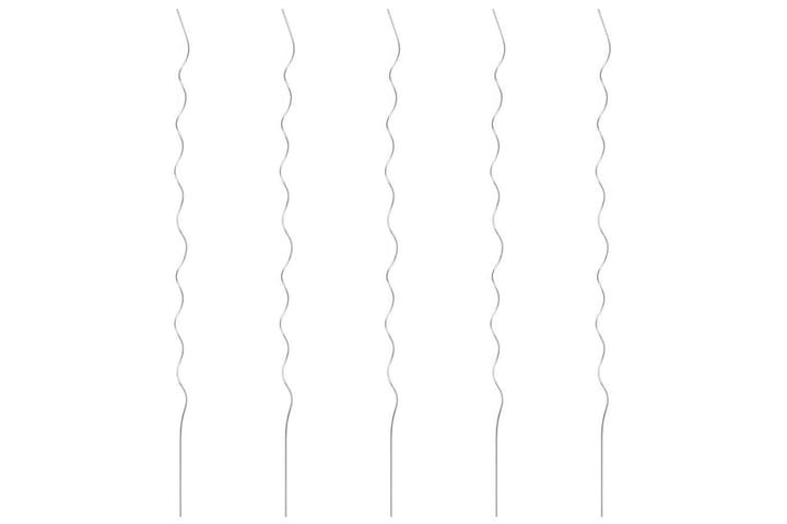 Kasvituet 5 kpl spiraali 170 cm Galvanoitu teräs - Hopea - Piha & ulkoaltaat - Viljely & puutarhanhoito - Kasvatus - Kasvituet - Ruusukaari
