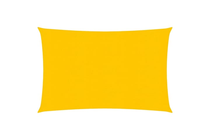 Aurinkopurje 160 g/m² keltainen 2,5x3,5 m HDPE - Keltainen - Puutarhakalusteet - Aurinkosuojat - Aurinkopurjeet
