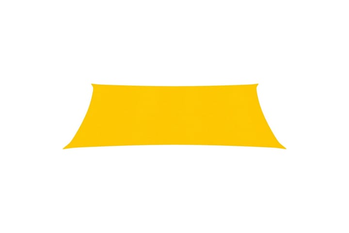 Aurinkopurje 160 g/m² keltainen 2,5x4,5 m HDPE - Keltainen - Puutarhakalusteet - Aurinkosuojat - Aurinkopurjeet