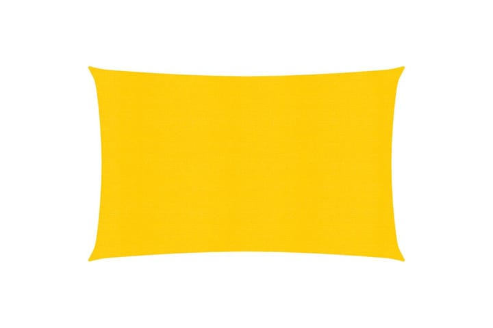 Aurinkopurje 160 g/m² keltainen 2x4 m HDPE - Keltainen - Puutarhakalusteet - Aurinkosuoja - Aurinkopurje