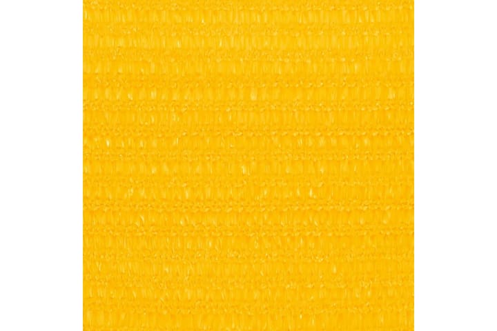 Aurinkopurje 160 g/m² keltainen 3,6x3,6x3,6 m HDPE - Keltainen - Puutarhakalusteet - Aurinkosuojat - Aurinkopurjeet