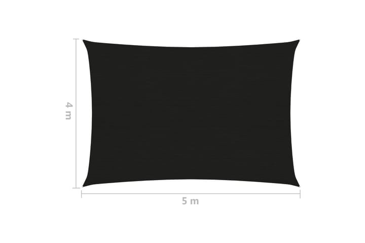 Aurinkopurje 160 g/m² musta 2,5x3,5 m HDPE - Musta - Puutarhakalusteet - Aurinkosuojat - Aurinkopurjeet