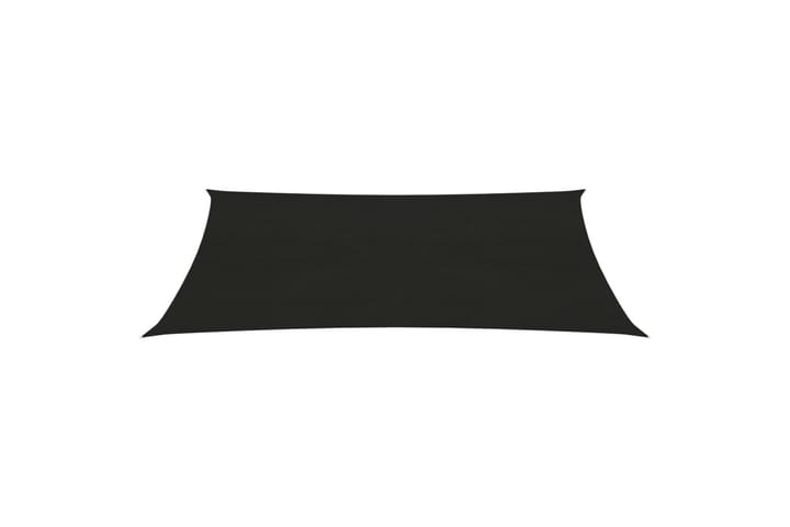 Aurinkopurje 160 g/m² musta 4x6 m HDPE - Musta - Puutarhakalusteet - Aurinkosuoja - Aurinkopurje