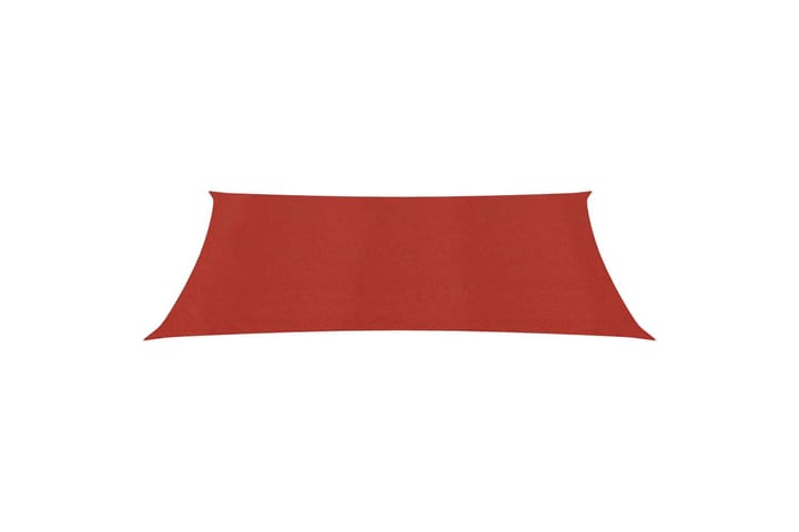 Aurinkopurje 160 g/m² punainen 2,5x4,5 m HDPE - Punainen - Puutarhakalusteet - Aurinkosuojat - Aurinkopurjeet