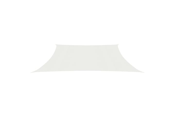 Aurinkopurje 160 g/m² valkoinen 4/5x4 m HDPE - Valkoinen - Puutarhakalusteet - Aurinkosuoja - Aurinkopurje
