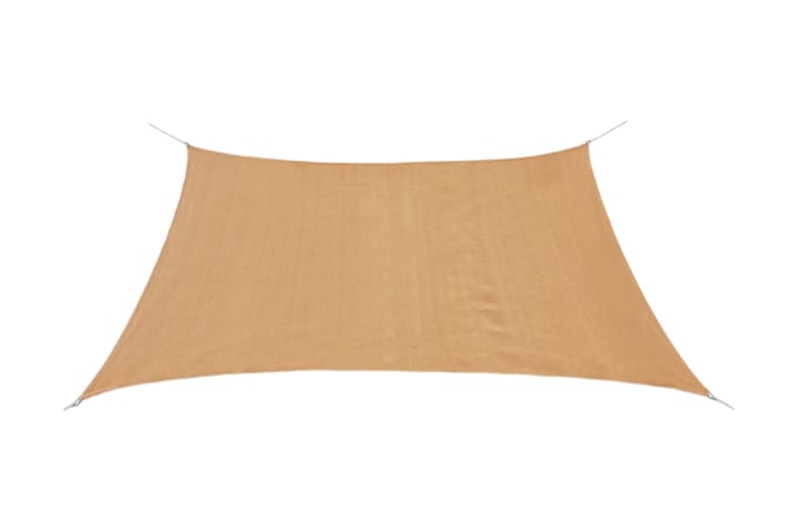 Aurinkopurje HDPE neliönmuotoinen 2x2 m beige - Beige - Puutarhakalusteet - Aurinkosuoja - Aurinkopurje