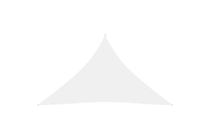 Aurinkopurje Oxford-kangas kolmio 3,5x3,5x4,9 m valkoinen - Valkoinen - Puutarhakalusteet - Aurinkosuojat - Aurinkopurjeet