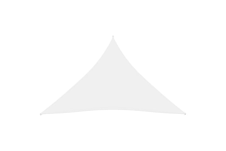 Aurinkopurje Oxford-kangas kolmio 3x4x4 m valkoinen - Valkoinen - Puutarhakalusteet - Aurinkosuoja - Aurinkopurje