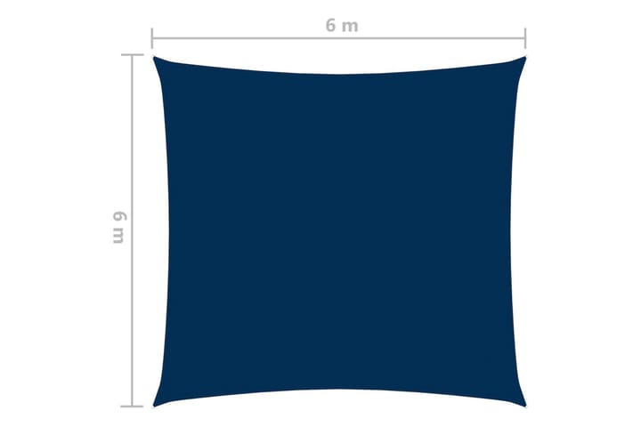 Aurinkopurje Oxford-kangas neliö 6x6 m sininen - Sininen - Puutarhakalusteet - Aurinkosuojat - Aurinkopurjeet