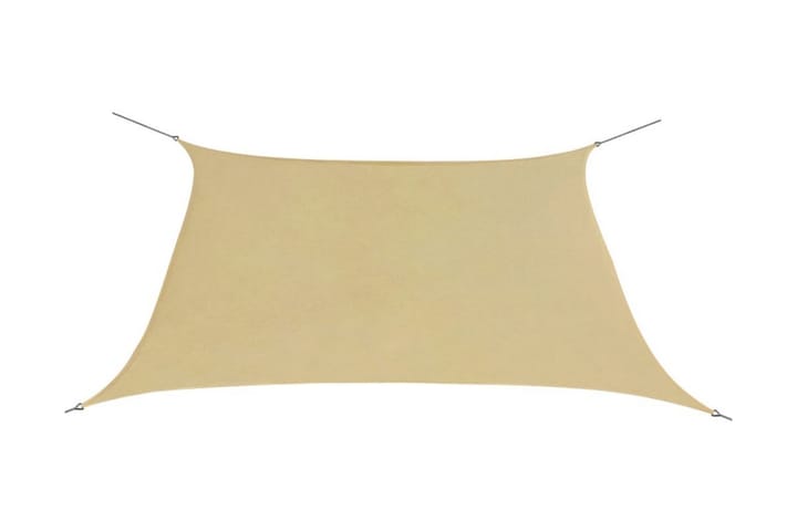 Aurinkopurje Oxford-kangas neliönmuotoinen 2x2 m beige - Beige - Puutarhakalusteet - Aurinkosuojat - Aurinkopurjeet