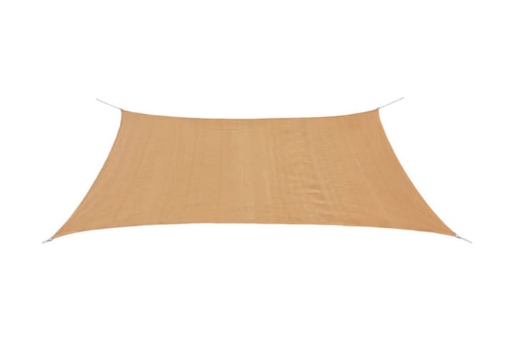 Päivänvarjo Purje HDPE Suorakulmainen 2x4 m Beige - Beige - Puutarhakalusteet - Aurinkosuojat - Aurinkopurjeet