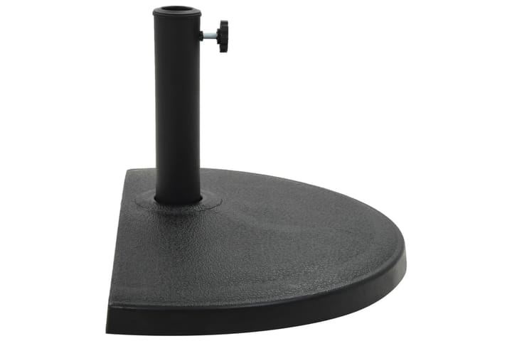 Aurinkovarjon jalka polyresiini 15 kg puolipyöreä musta - Musta - Puutarhakalusteet - Aurinkosuoja - Aurinkovarjo - Aurinkovarjon jalka