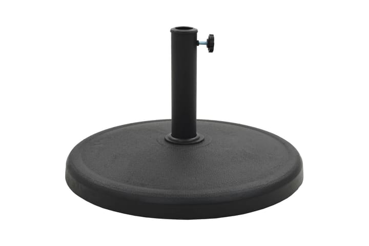 Aurinkovarjon jalka polyresiini 19 kg pyöreä musta - Musta - Puutarhakalusteet - Aurinkosuoja - Aurinkovarjo