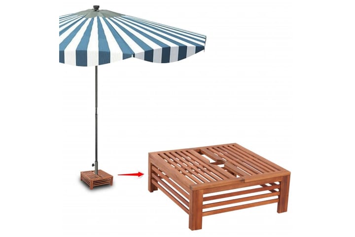 Puinen Aurinkovarjotelineen suoja - Ruskea - Puutarhakalusteet - Aurinkosuojat - Aurinkovarjo - Aurinkovarjon jalka