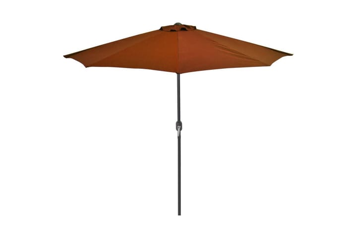 Aurinkovarjo alumiinitanko terrakotta 270x135x245 cm - Puutarhakalusteet - Aurinkosuoja - Aurinkovarjo - Parvekevarjo
