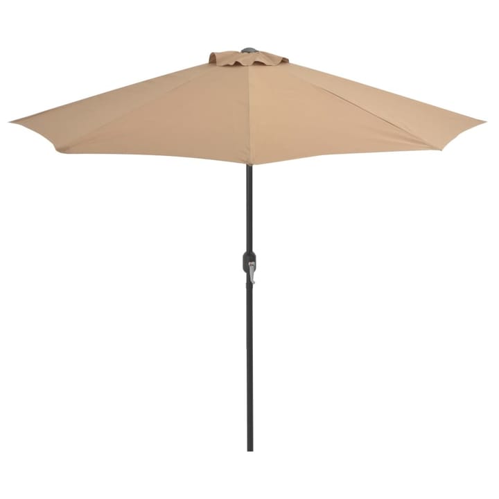 Aurinkovarjo ulkotiloihin alumiinitanko 270x135 cm taupe - Ruskea - Puutarhakalusteet - Aurinkosuoja - Aurinkovarjo - Parvekevarjo