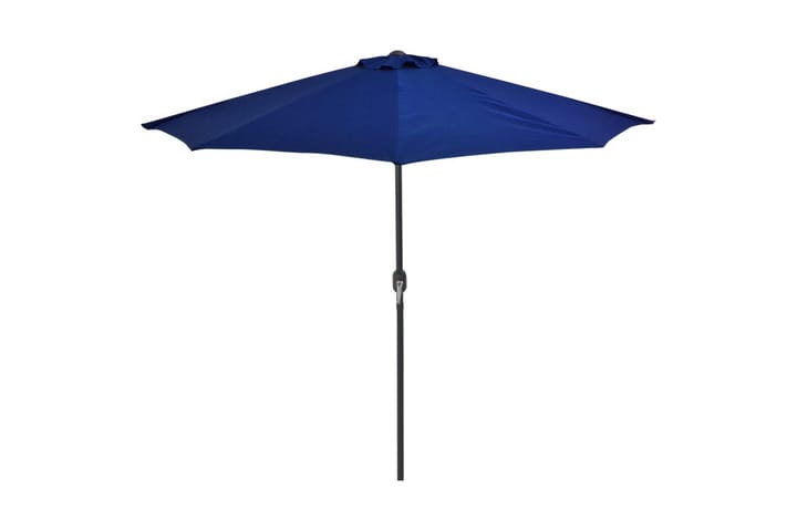 Aurinkovarjo ulkotiloihin alumiinitanko 270x135x245 cm - Sininen - Puutarhakalusteet - Aurinkosuojat - Aurinkovarjot - Parvekevarjo