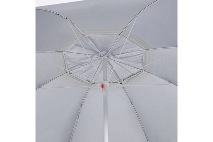 Rantavarjo sivuseinillä hiekka 215 cm - Keltainen - Puutarhakalusteet - Aurinkosuoja - Aurinkovarjo - Rantavarjo