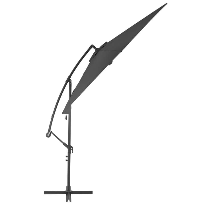 Riippuva aurinkovarjo alumiinipylväällä 300 cm antrasiitti - Antrasiitti - Puutarhakalusteet - Aurinkosuojat - Aurinkovarjot - Riippuva aurinkovarjo