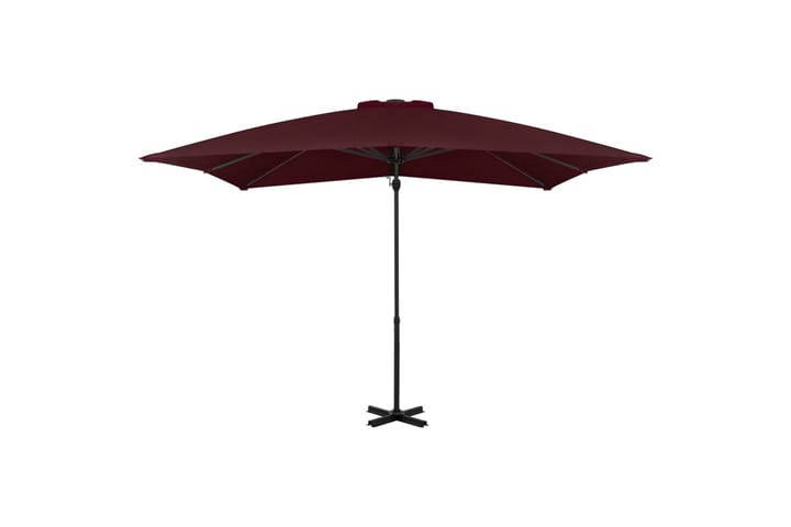 Riippuva aurinkovarjo alumiinipylväällä viininpun. 250x250cm - Puutarhakalusteet - Aurinkosuojat - Aurinkovarjot - Riippuva aurinkovarjo