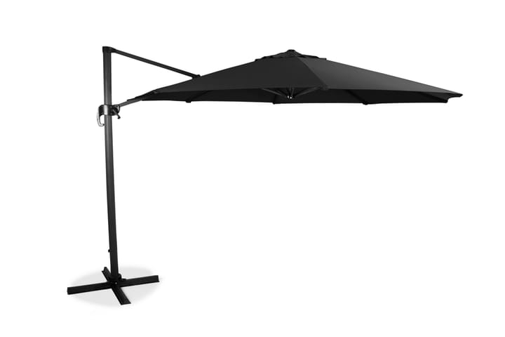 Riippuva Aurinkovarjo XL 350cm Musta - Puutarhakalusteet - Aurinkosuoja - Aurinkovarjo - Riippuva aurinkovarjo